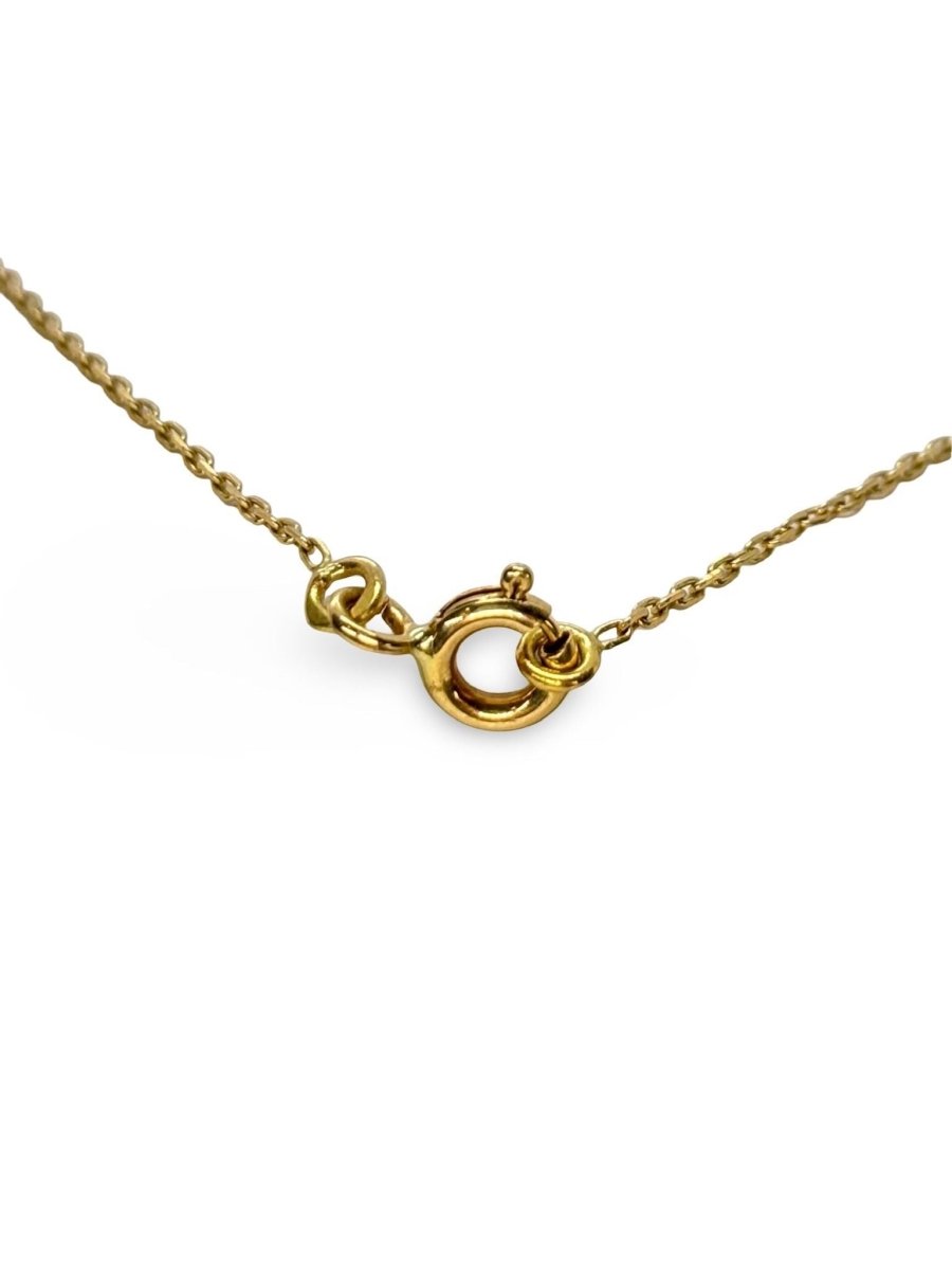 Collier Dinh Van modèle Cible or jaune et diamants 0,15 ct - Castafiore