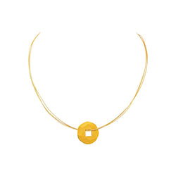 Collier DINH VAN "Pièce Chinoise" en or jaune - Castafiore