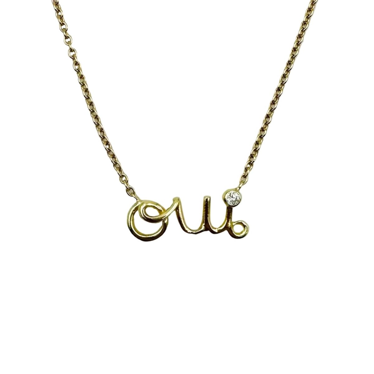 Collier DIOR "Dioramour" en or jaune et diamant - Castafiore