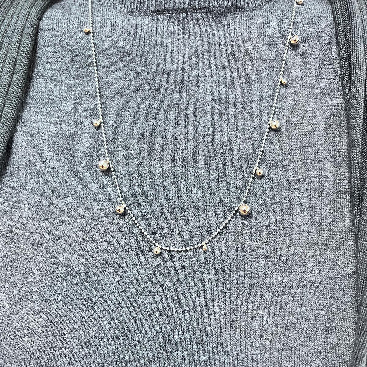 Collier DODO en or rose et argent