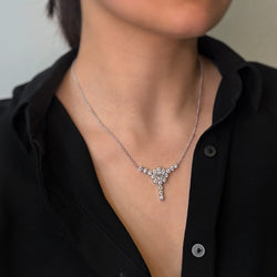Collier Draperie en or blanc et diamants - Castafiore