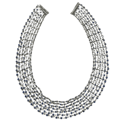 Collier Draperie en or blanc et saphirs - Castafiore