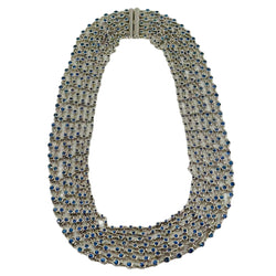 Collier Draperie en or blanc, et saphirs - Castafiore