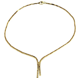 Collier Draperie en or champagne et diamants - Castafiore