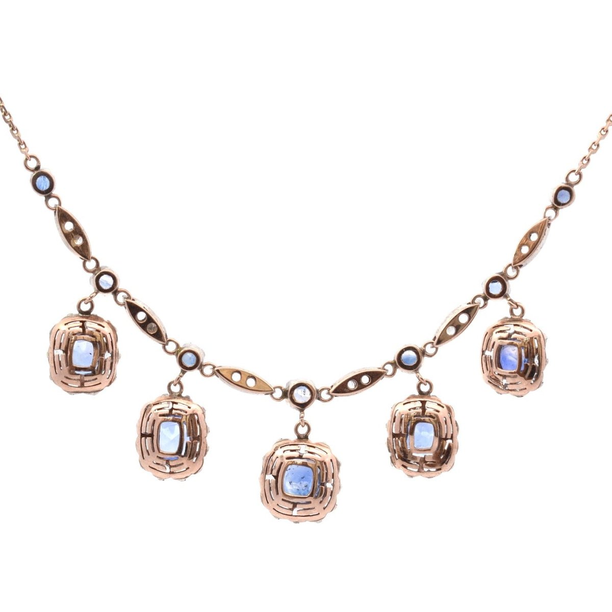 Collier Draperie en or et saphir - Castafiore
