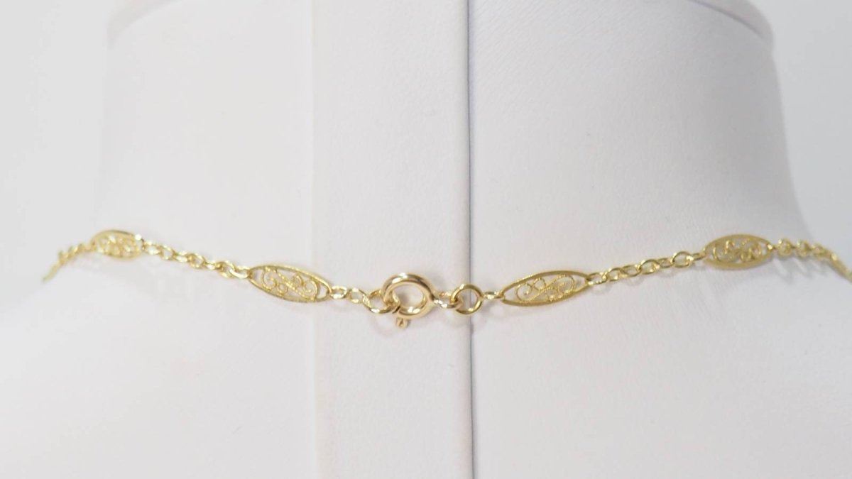 Collier draperie en or filigrané - Castafiore