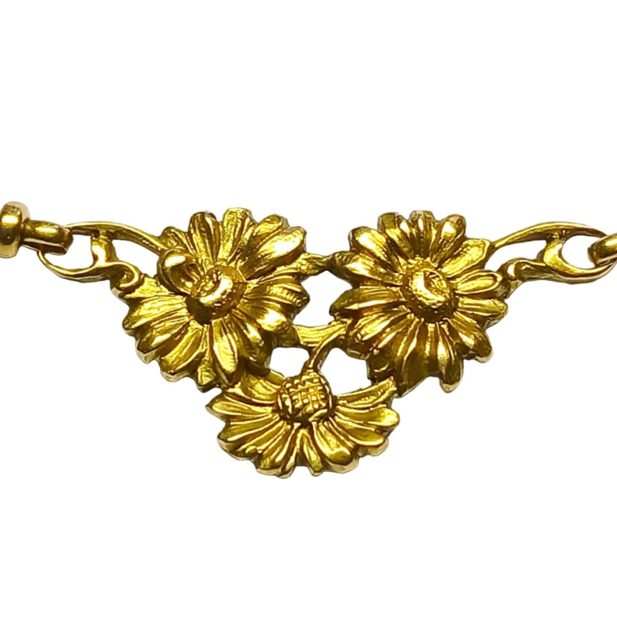 Collier Draperie en or jaune. - Castafiore