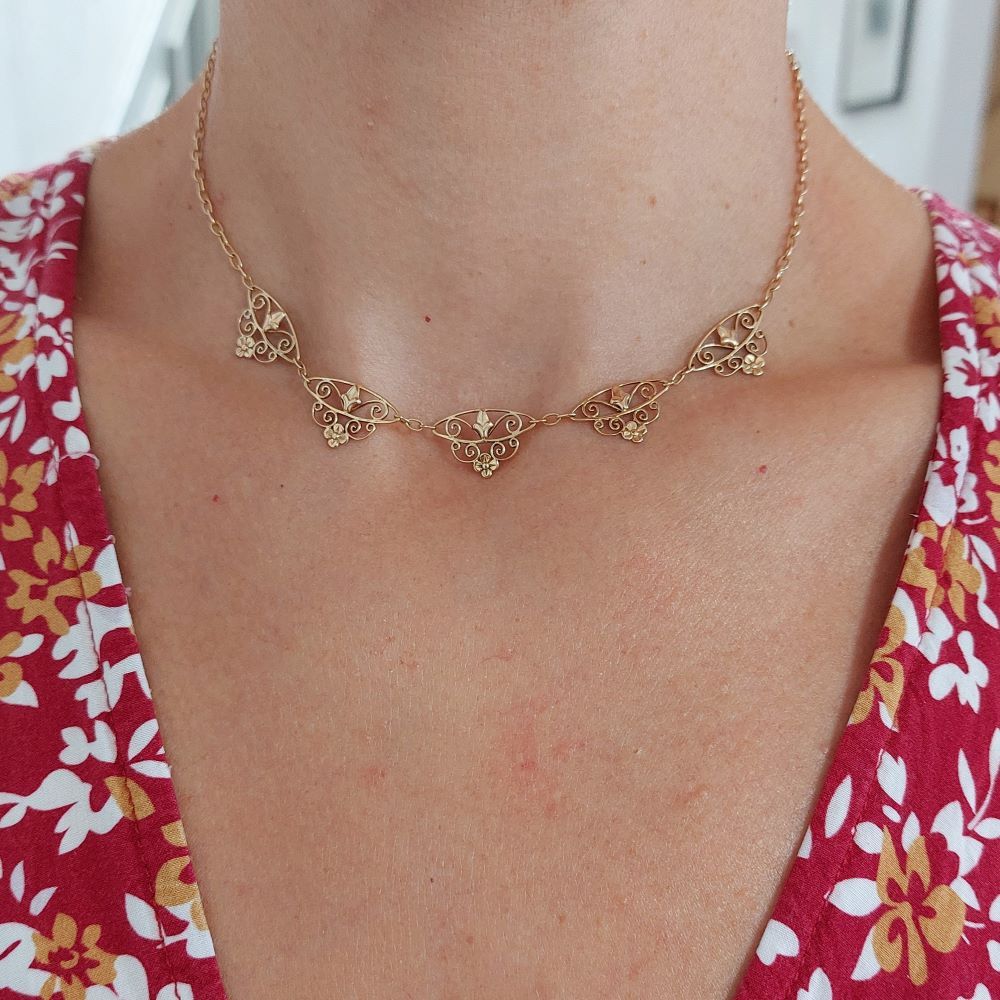 Collier Draperie en or jaune - Castafiore