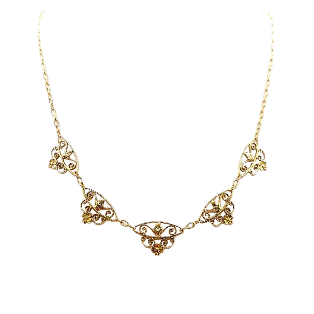 Collier Draperie en or jaune - Castafiore