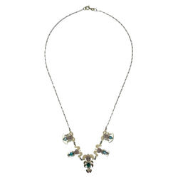 Collier Draperie en or jaune et émeraude - Castafiore
