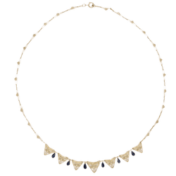 Collier Draperie en or jaune et saphirs - Castafiore