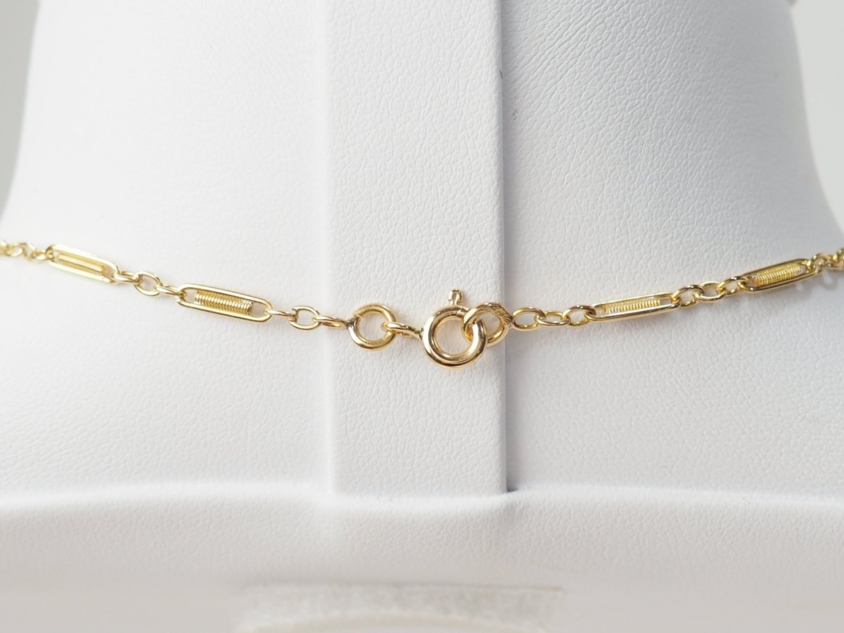 Collier draperie Fin XIXème en or jaune - Castafiore