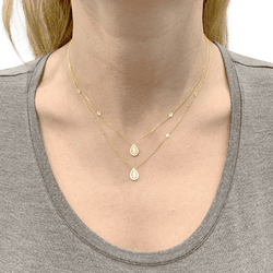 Collier EDOUARD NAHUM maille forçat en or jaune et diamants - Castafiore