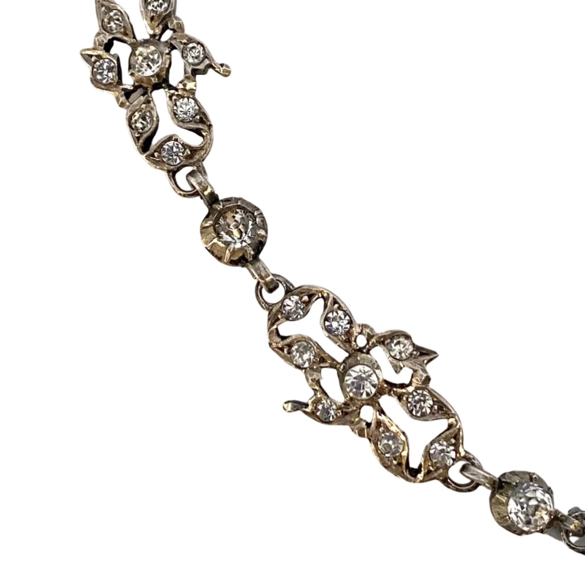 Collier en argent et strass - Castafiore