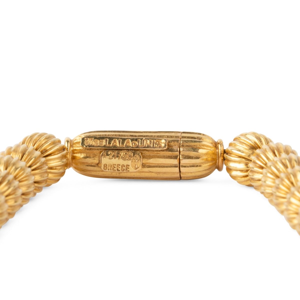 Collier en boules d'or jaunes ciselées de la maison Lalaounis - Castafiore