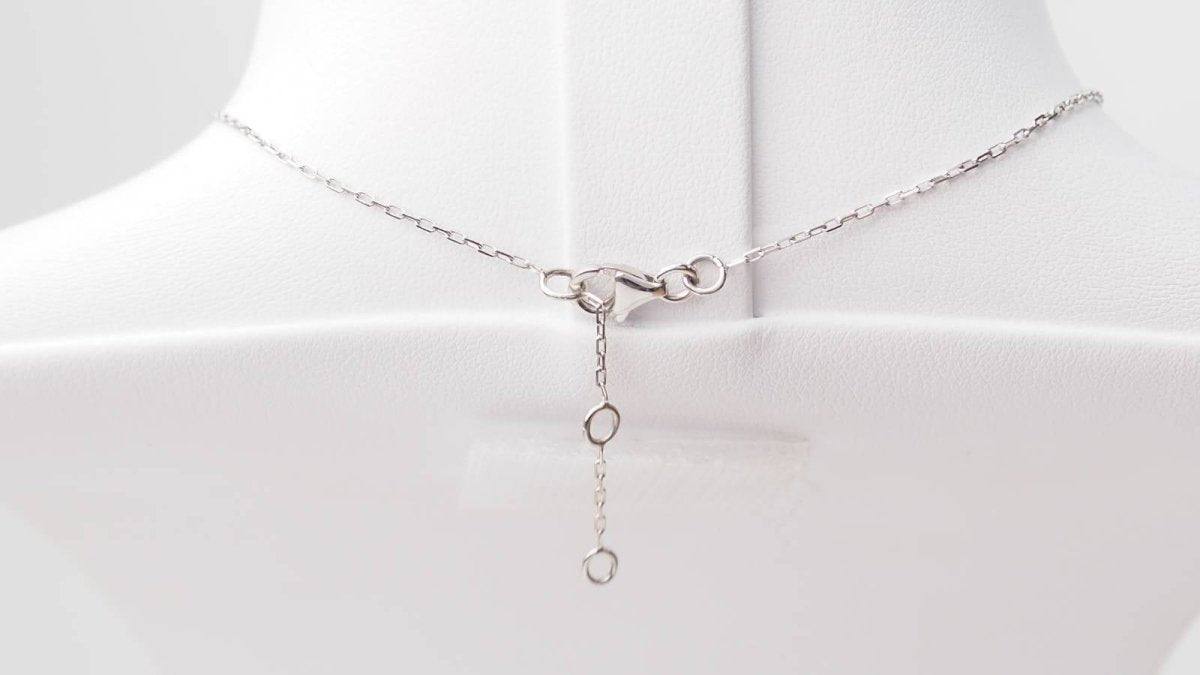 Collier en or blanc, citrine et diamants - Castafiore