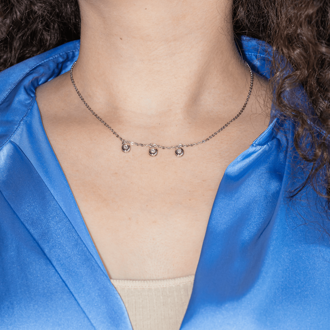 Collier en or blanc et diamants - Castafiore