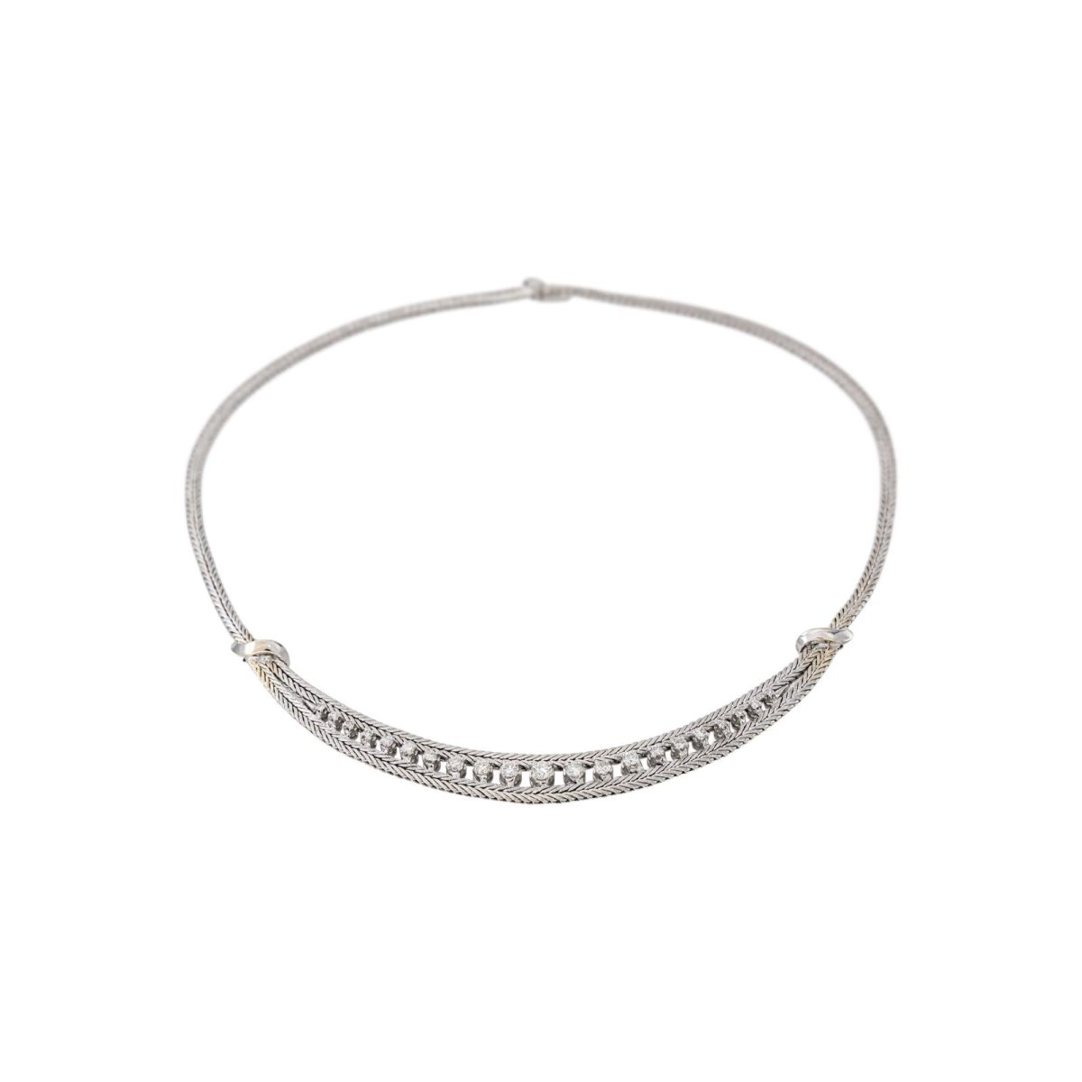 Collier en or blanc et diamants - Castafiore