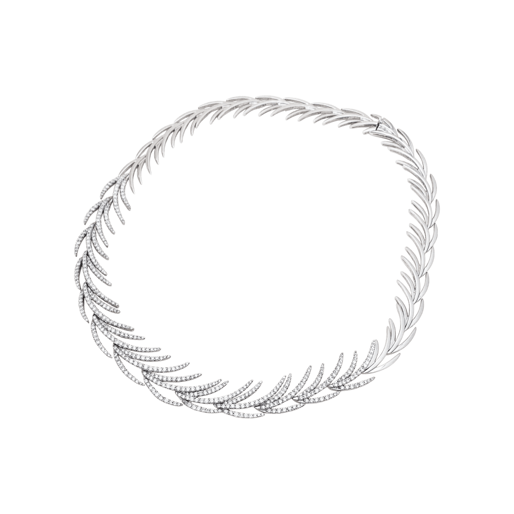 Collier en or blanc et diamants - Castafiore