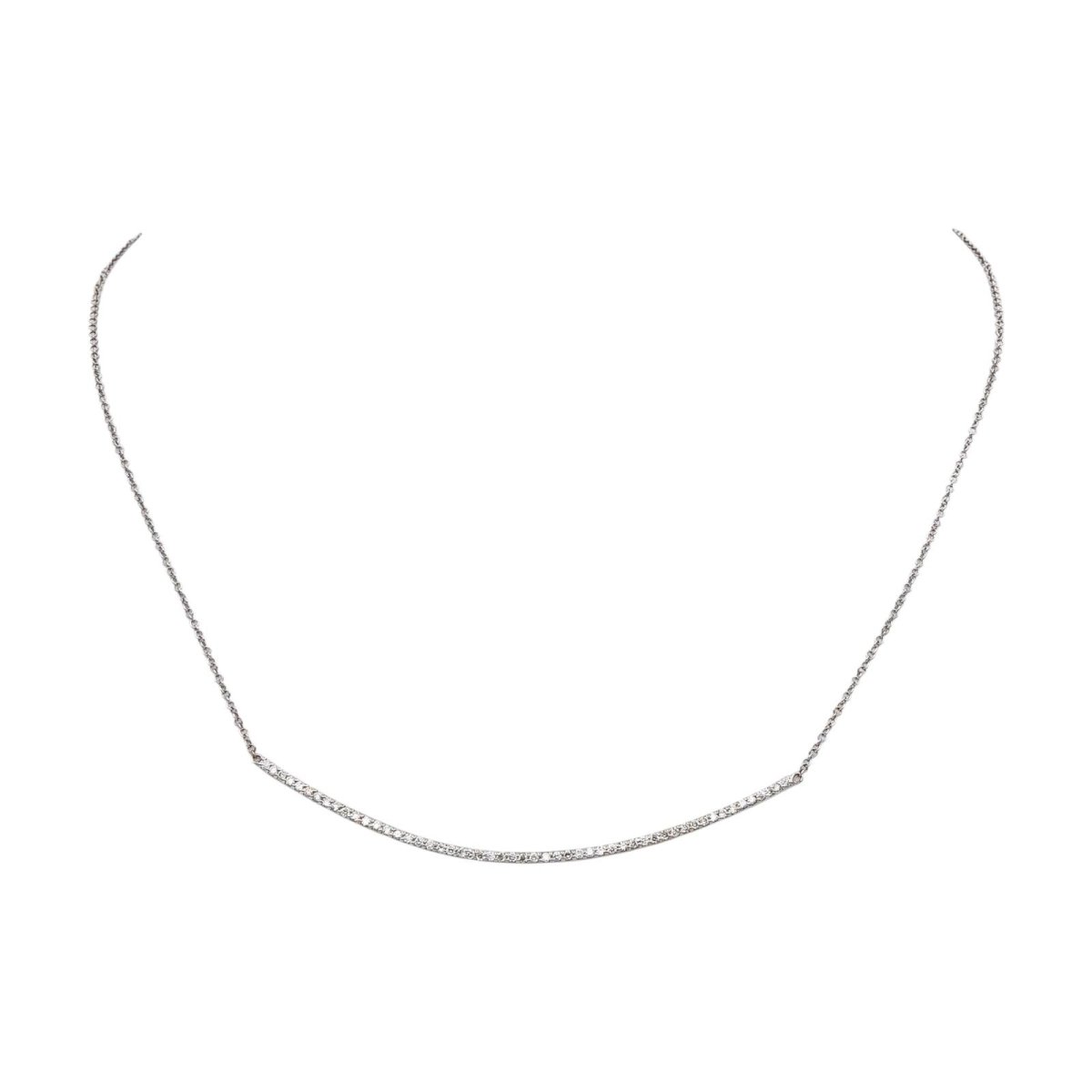 Collier en or blanc et diamants - Castafiore