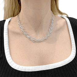 Collier en or blanc et diamants - Castafiore