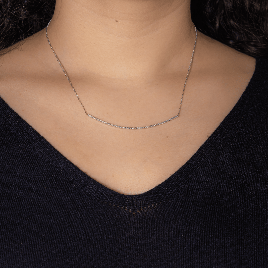 Collier en or blanc et diamants - Castafiore