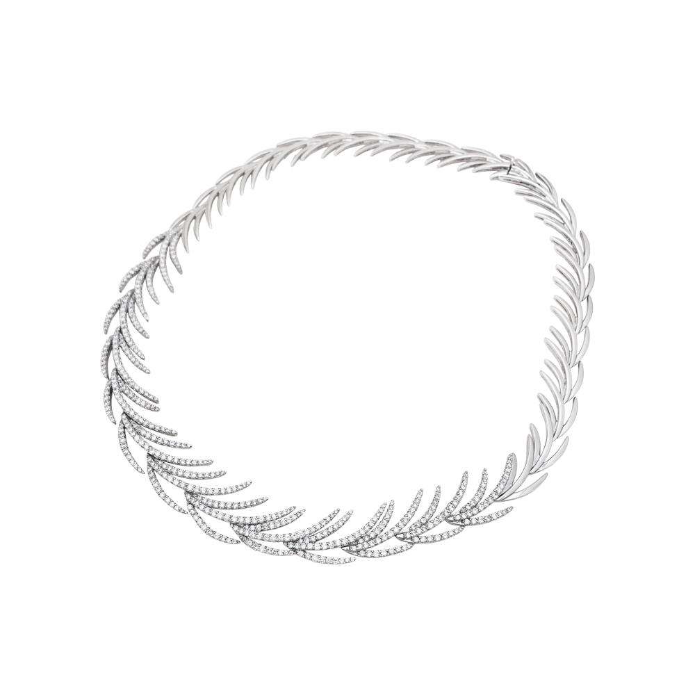 Collier en or blanc et diamants - Castafiore