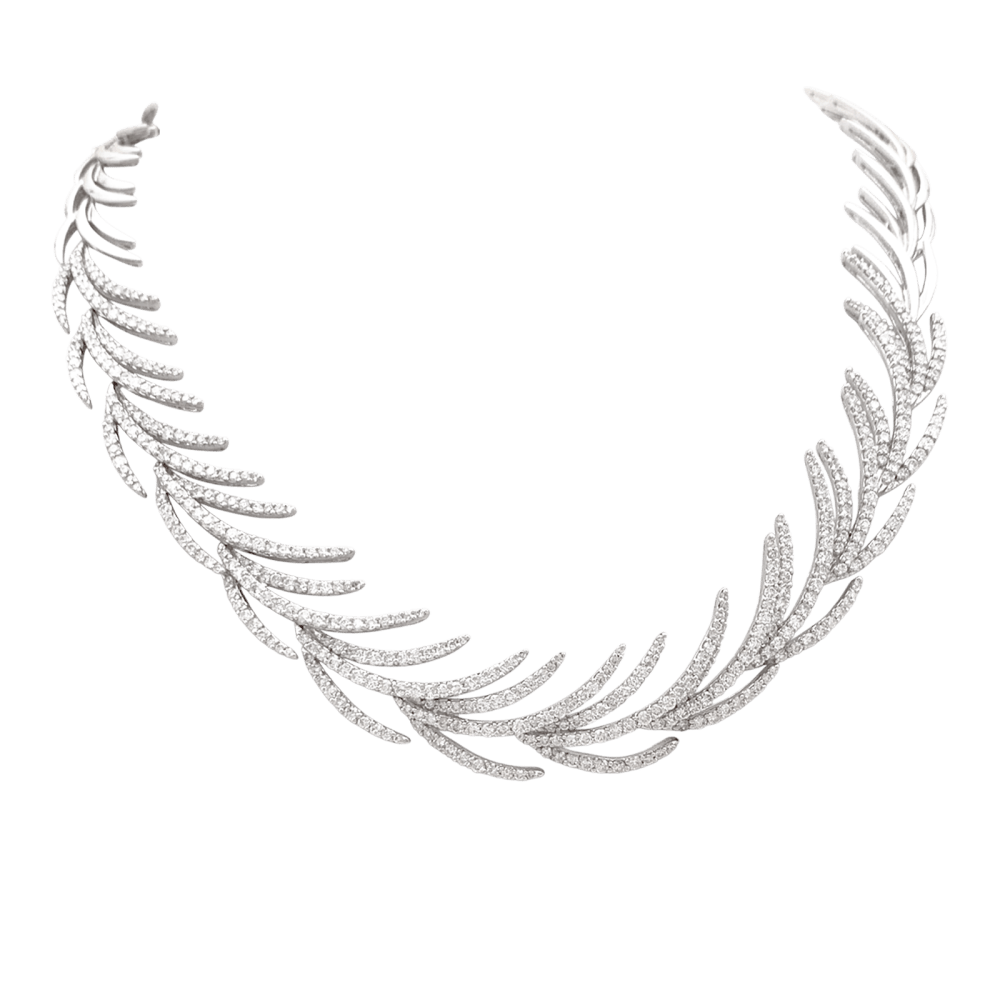 Collier en or blanc et diamants - Castafiore
