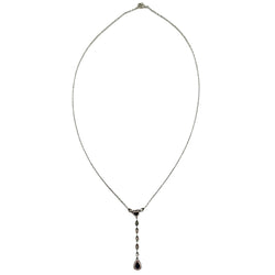 Collier en or blanc et saphir - Castafiore