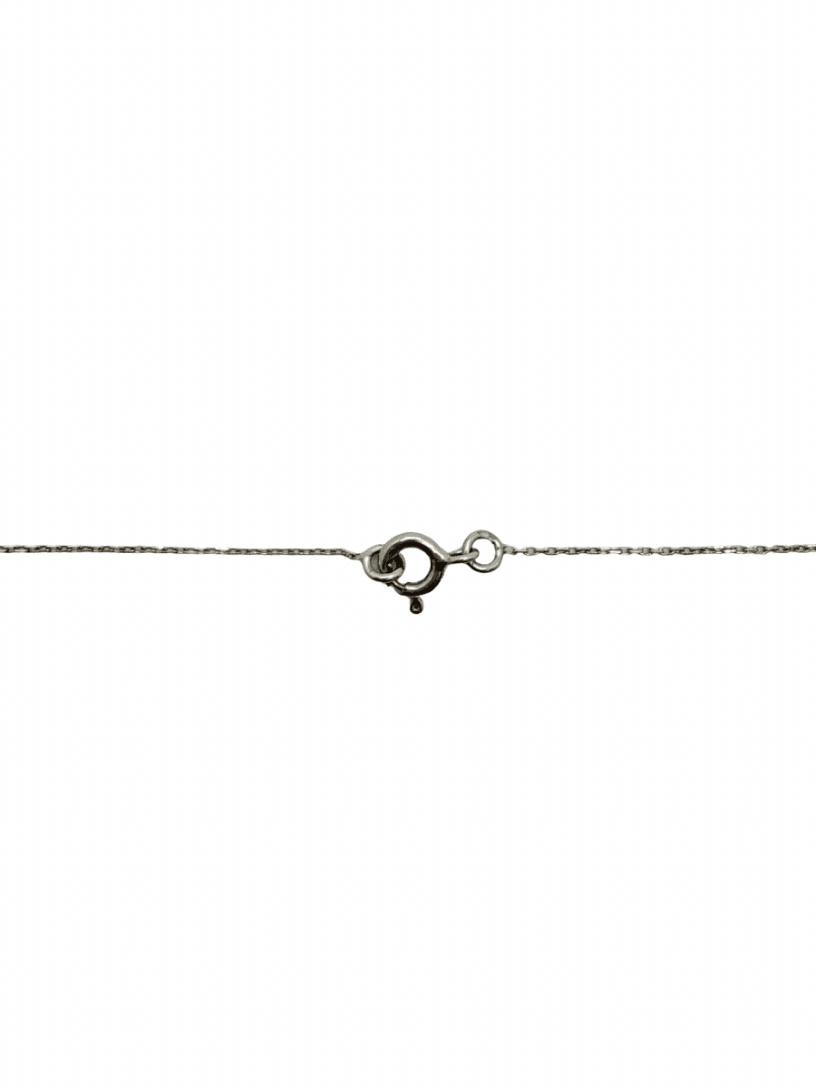 Collier en or blanc, saphir et diamants - Castafiore