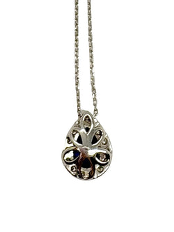 Collier en or blanc, saphir et diamants - Castafiore