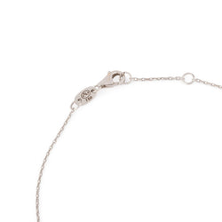 Collier en or gris ornée de 5 diamants entourés de plus petit diamant - Castafiore