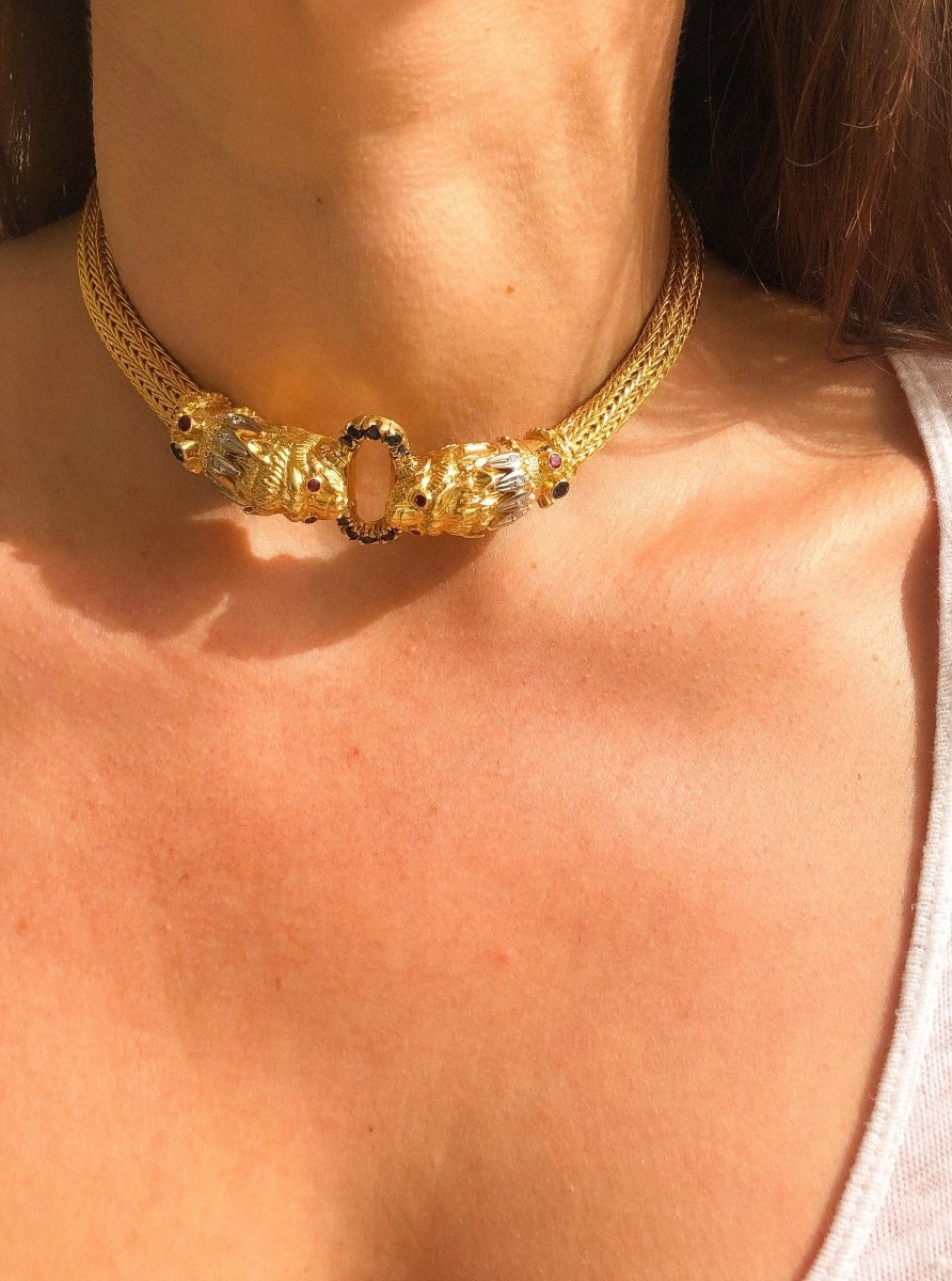 Collier en or jaune de la maison Lalaounis - Castafiore