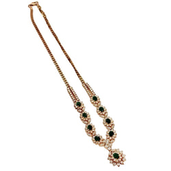 Collier en or jaune, émeraudes et diamants - Castafiore