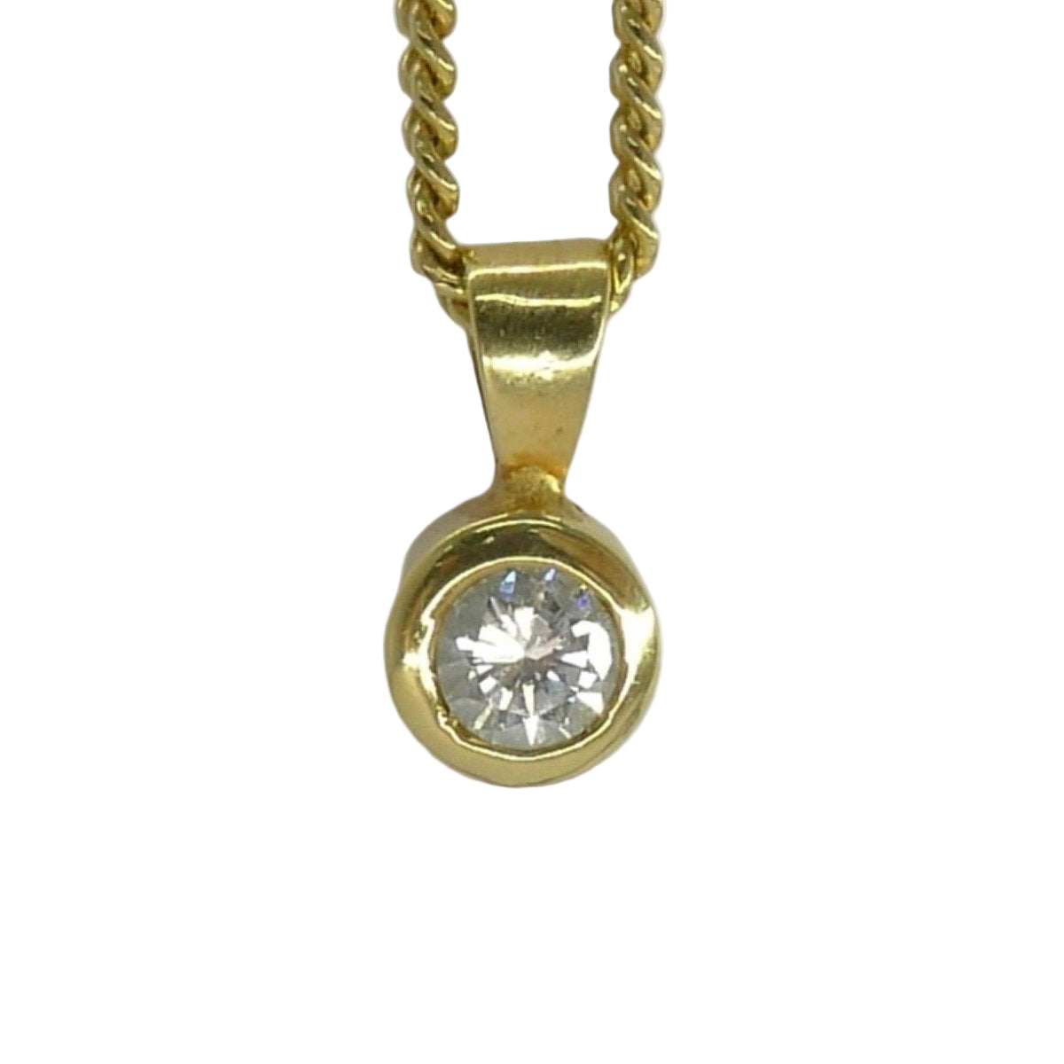 Collier en or jaune et diamant - Castafiore