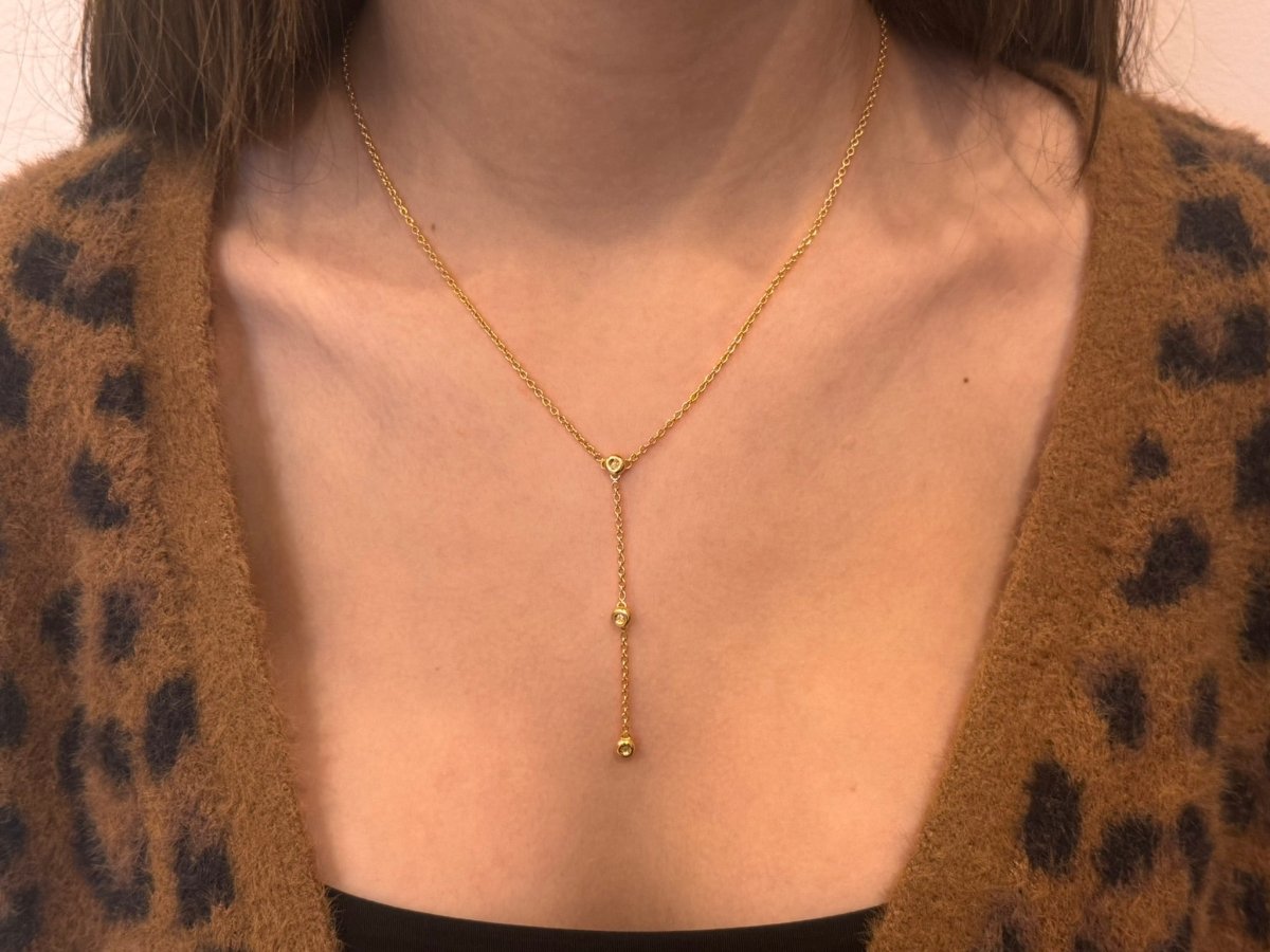 Collier en or jaune et diamants - Castafiore