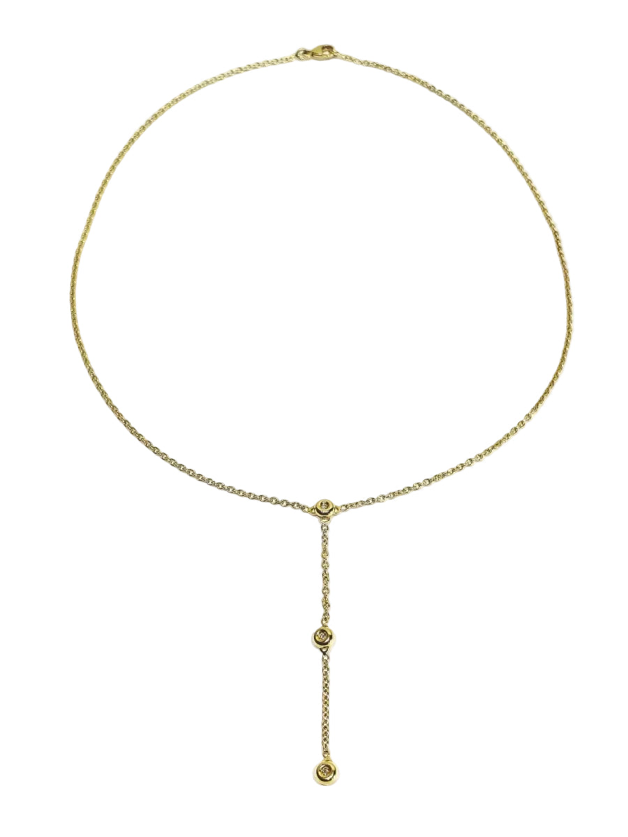 Collier en or jaune et diamants - Castafiore
