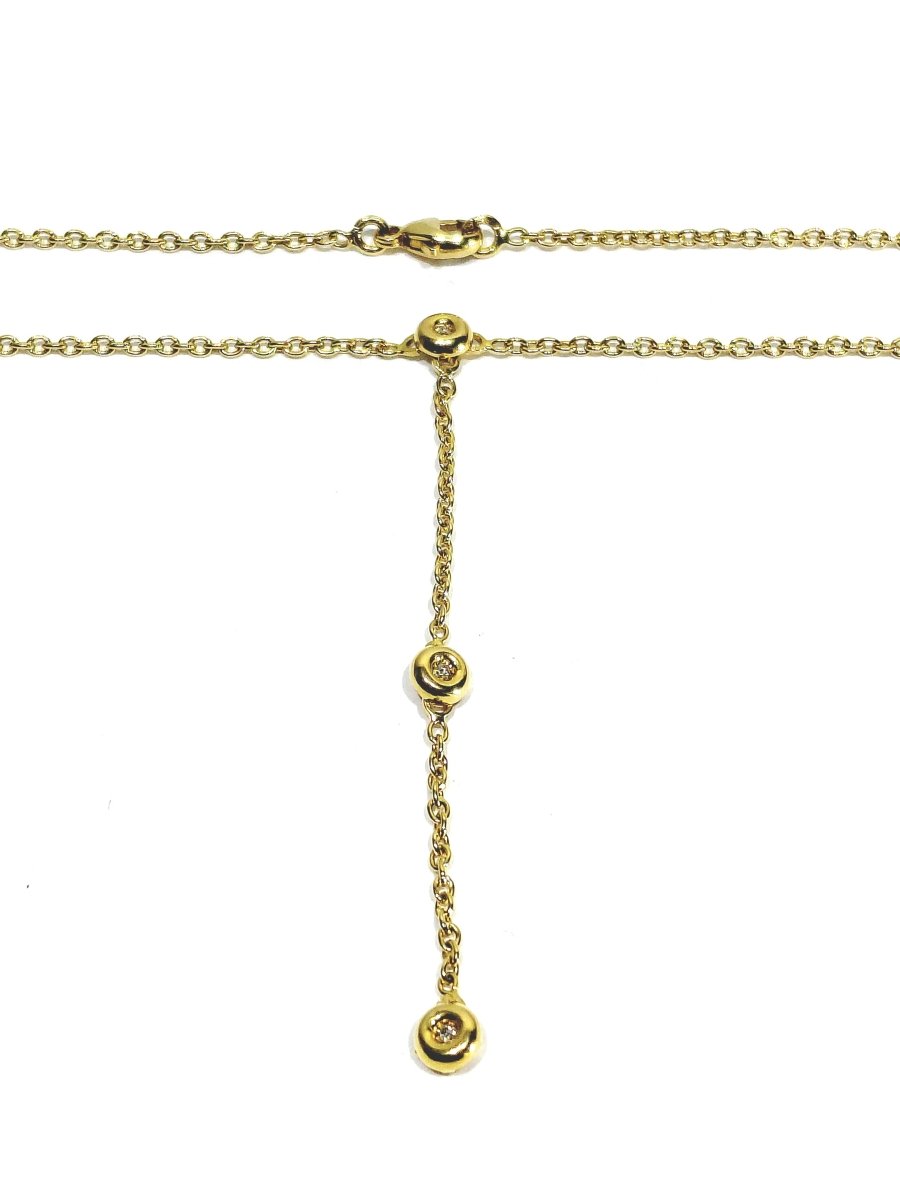Collier en or jaune et diamants - Castafiore