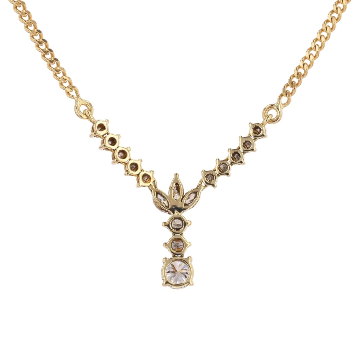 Collier en or jaune et diamants - Castafiore