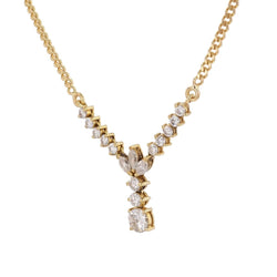 Collier en or jaune et diamants - Castafiore