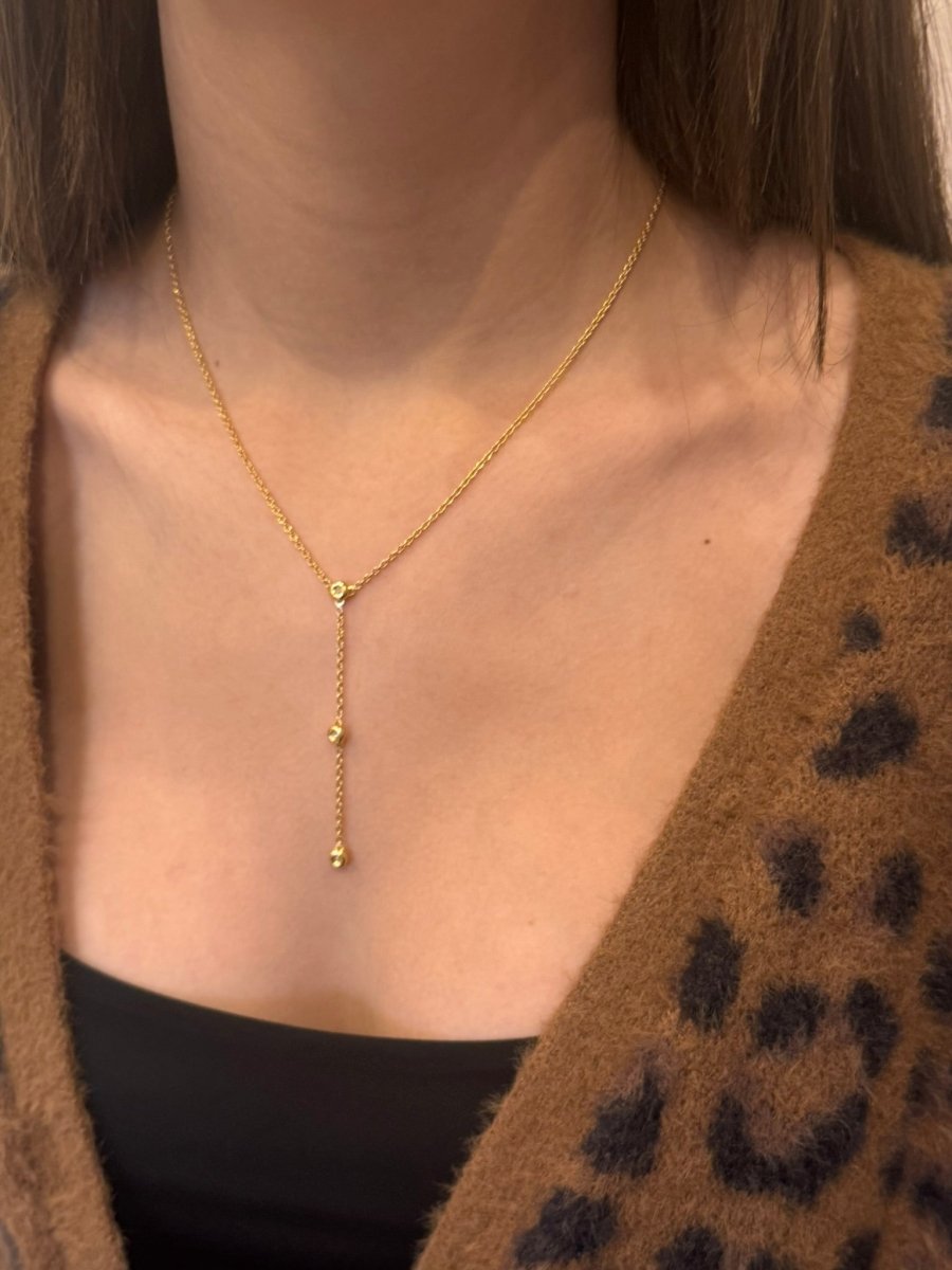 Collier en or jaune et diamants - Castafiore