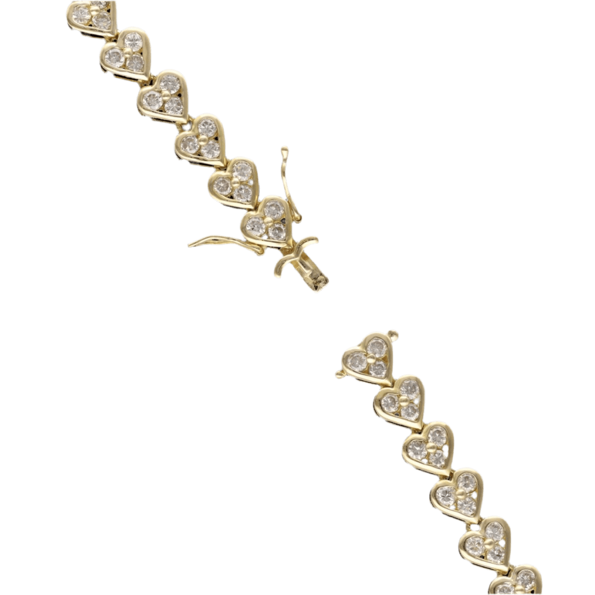 Collier en or jaune et diamants - Castafiore