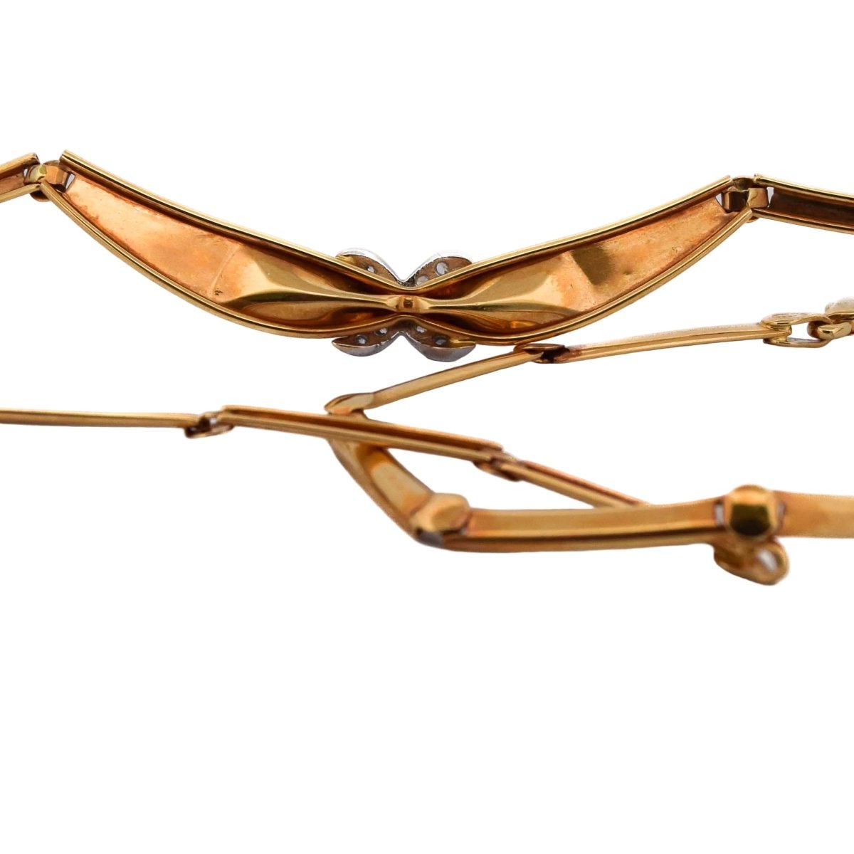 Collier en or jaune et diamants - Castafiore