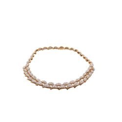 Collier en or jaune et diamants - Castafiore