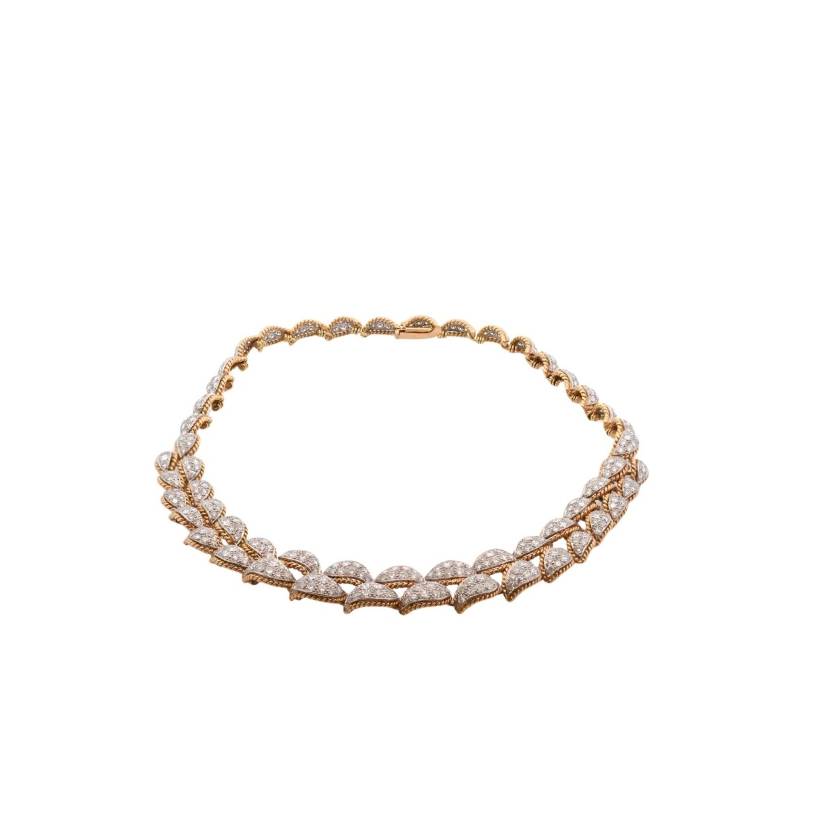 Collier en or jaune et diamants - Castafiore