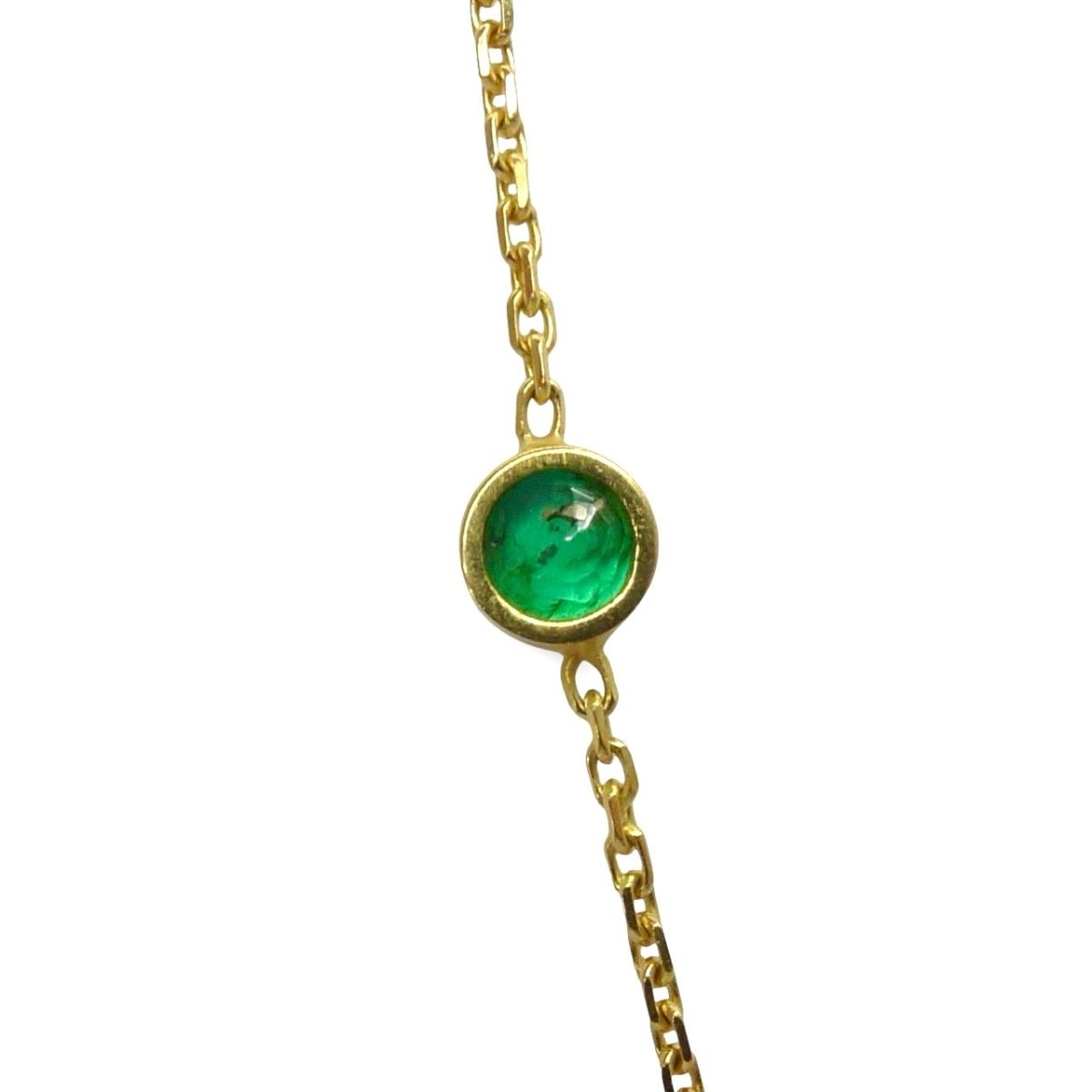 Collier en or jaune et émeraude - Castafiore