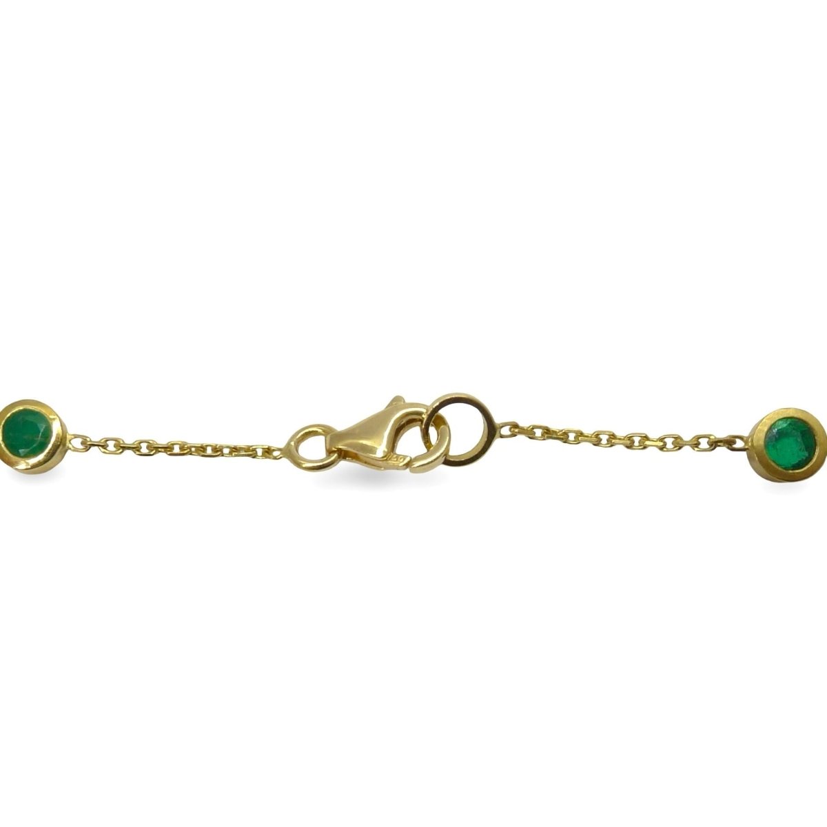 Collier en or jaune et émeraude - Castafiore