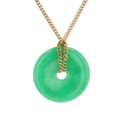 Collier en or jaune et jade - Castafiore