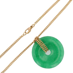 Collier en or jaune et jade - Castafiore