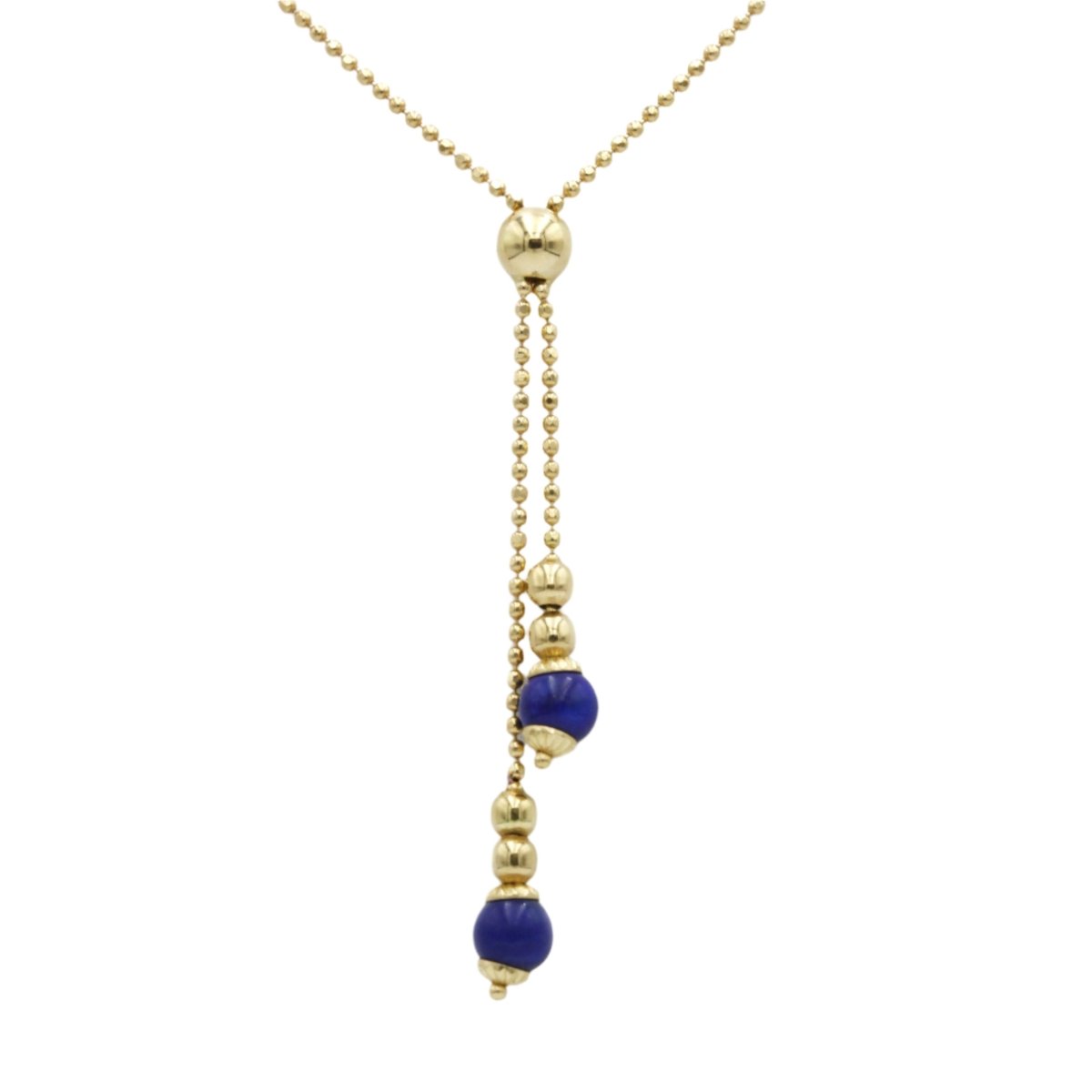 Collier en or jaune et lapis - lazuli - Castafiore